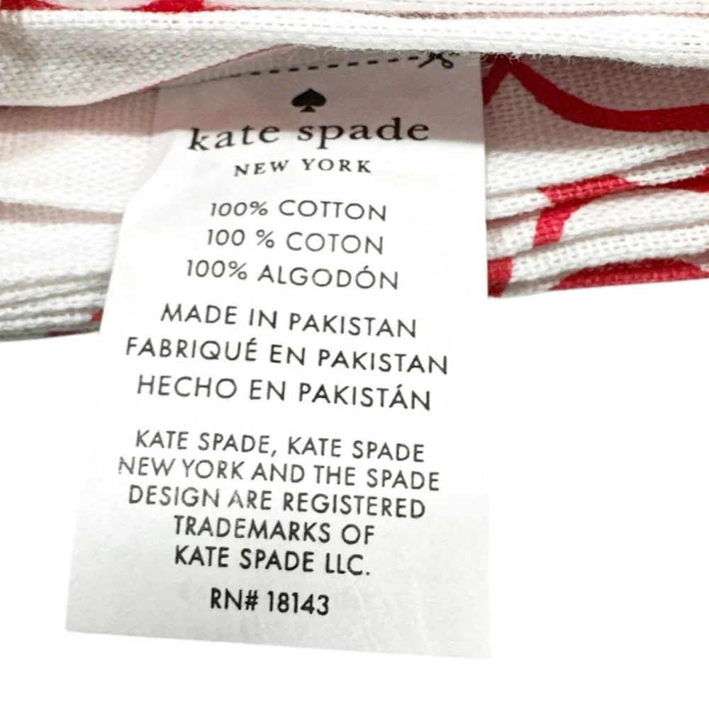 🎉HP🎉 NEW Kate Spade RED BOW Napkins Set/4